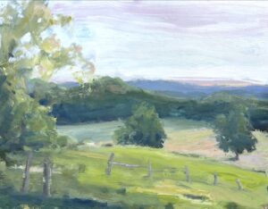 Early Light, Shenandoah Valley 14 x 18 oil on cradled panel (2025)